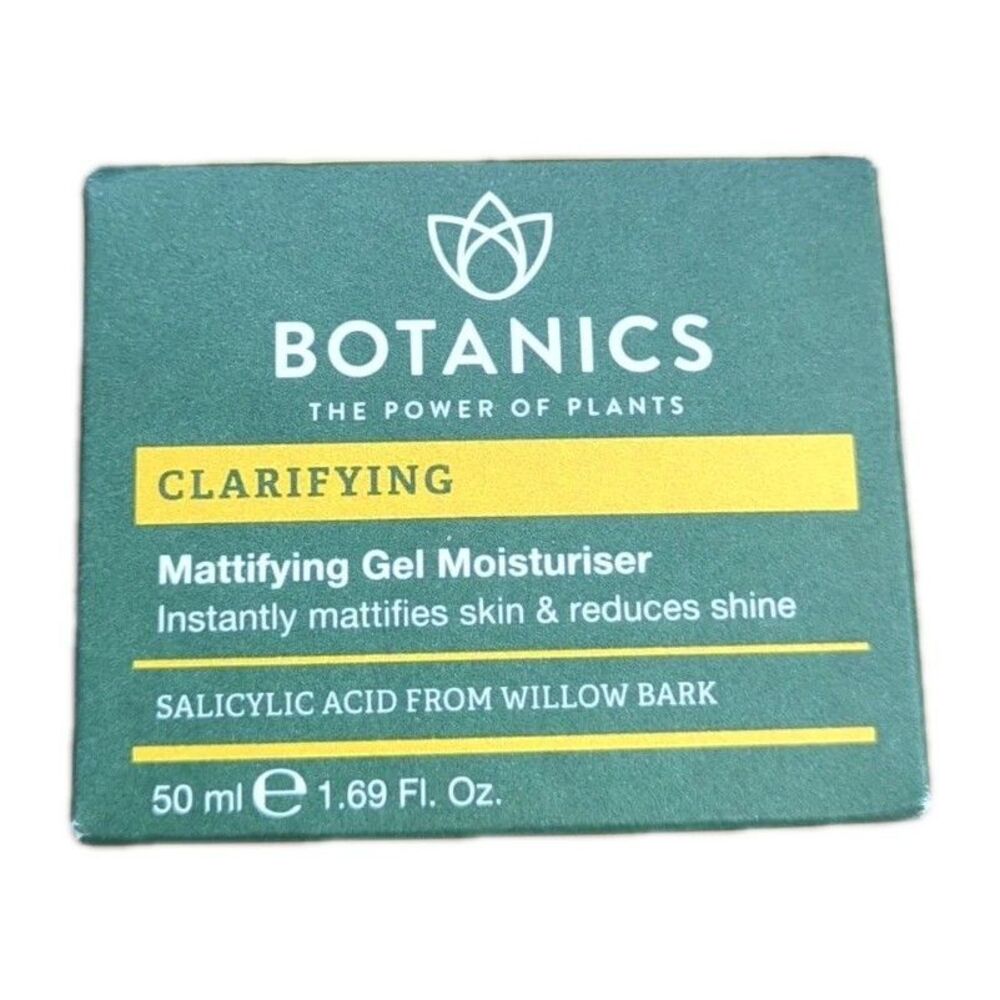 NEW Botanics Plants Clarifying Mattifying Gel Moisturizer Salicylic Acid 1.69oz